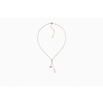 2018 Hot Selling Dior Shiny-D White Cultured Pearl-CD Logo Pendant Ladies Yellow Gold Luxury Crystal Necklace N0858SYDCY_D301