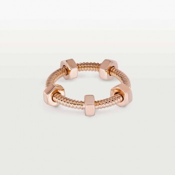 Copy Ecrou de Cartier Ring Pink Gold B4227300