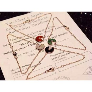 Amulette de Cartier 7 Color Stones Bracelet in Yellow Gold, White Gold and Pink Gold