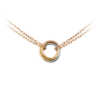 Sweet Trinity Necklace 3-Gold, Pink Gold B7218200