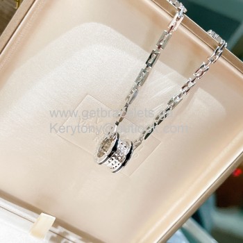 B.Zero1 Rock Necklace White Gold With Black Ceramic Copy