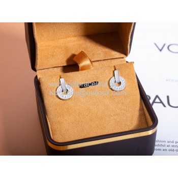 Earrings White Gold With Pave Diamonds Copy
