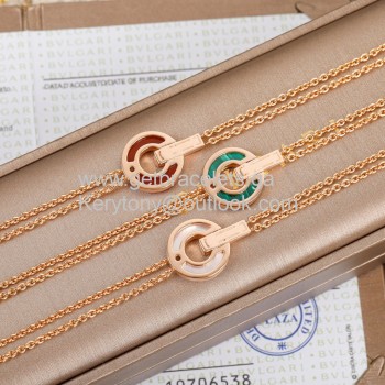 Openwork Bracelet Double Chain Rose Gold Cheapest