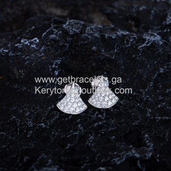 Divas Dream Earrings With Pave Diamonds White Gold Shop