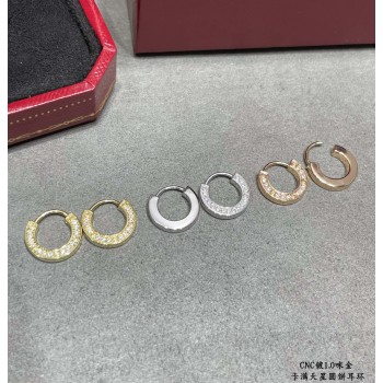 Cartier Love Single Earrings Diamonds White Gold/Rose Gold/Yellow Gold