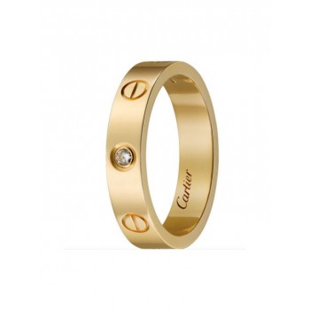 Replica Cartier Love Wedding Band 18K Yellow Gold Love Ring With 1 Diamonds B4056100