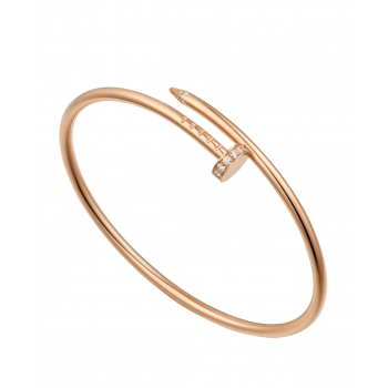 1:1 Replica Cartier Juste Un Clou SM Pink Gold Bracelet with Diamonds B6065817