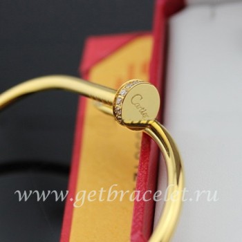 Premium replica Cartier Juste Un Clou Bracelet Yellow Gold Diamonds