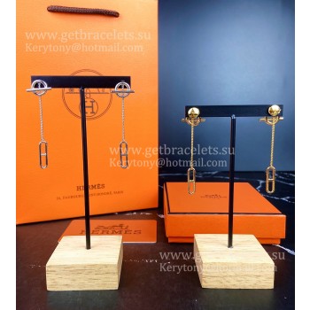 Knock-off Stylish Hermes Echappee Earrings Silver/Yellow Gold/Rose Gold