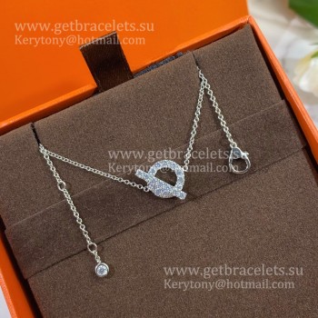 Hermes Finesse Bracelet White Gold with Diamonds Paris Week Unique Women Jewelry