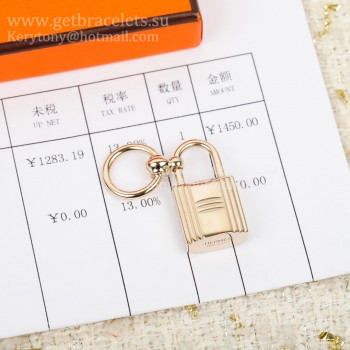 New Style Hermes Lock Scarf Ring/Buckle in Rose Gold