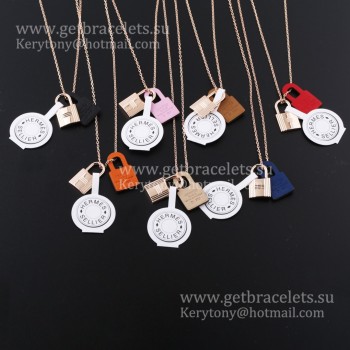 Top Hermes OKelly Pendant in Swift Calfskin with Gold Plated Hardware