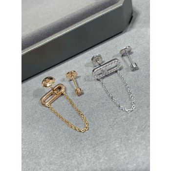 Messika Move Uno Chain and Stud earrings For Her Diamond Earrings White Gold/Rose Gold