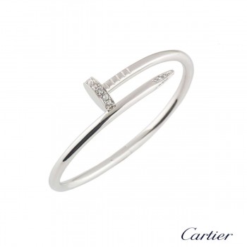 Copy Cartier Juste Un Clou Bracelet White Gold Diamonds B6037915