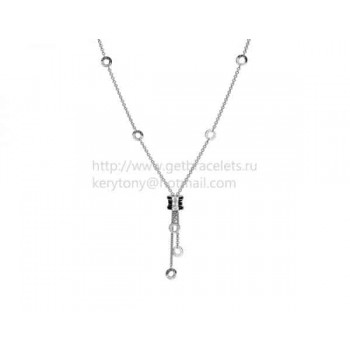 B.zero1 White Gold Pendant Necklace