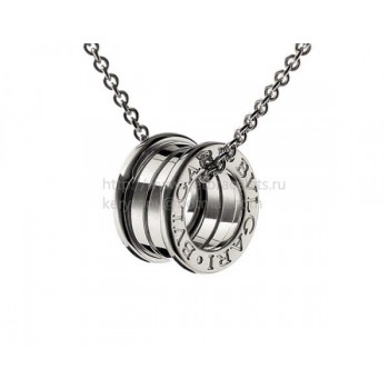 B.zero1 White Gold Pendant with Chain