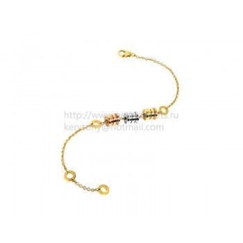 B.zero1 Soft 3-Feature Yellow White and Rose Gold Bracelet