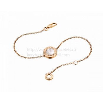 Bracelet in Rose Gold with Mother of Pearl