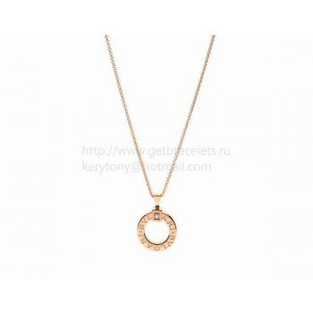 Cheap necklace Pink Gold with Diamond and Chain
