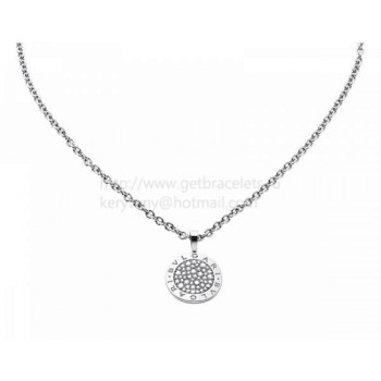 Necklace White Gold with Pave Diamonds