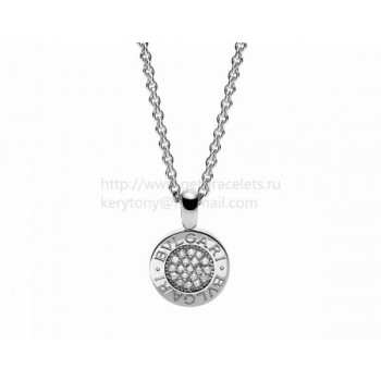 Cheap Pendant with White Gold Chain with Pave Diamonds