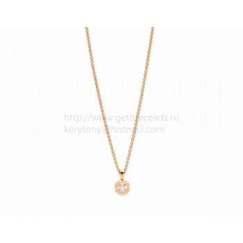 Pink Gold Diamond Necklace