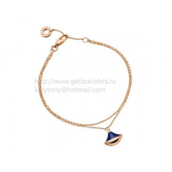 DIVAS Dream Bracelet Rose Gold with Lapis Lazuli