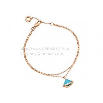 DIVAS Dream Bracelet Rose Gold with Tourquoise