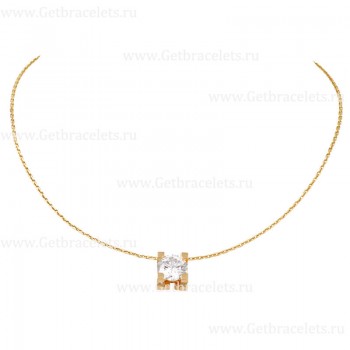 Replica C DE Cartier Necklace Yellow Gold with Diamons N7405700