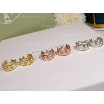 Replica Van Cleef Arpels Perlee Clovers Hoop Earrings