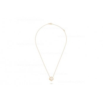 Replica Van Cleef Arpels Pure Alhambra Pendant Yellow Gold With Mother-of-pearl