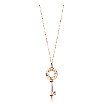 Tiffany Atlas Pierced Key Inlaid Crystals Pendant Necklace Hot Selling Jewellery Online GRP09023
