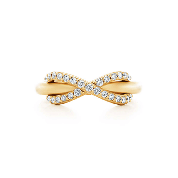 Tiffany Infinity Ring Rose Gold Modern Design Jewelry High Quality America GRP08689/GRP08690/GRP08688