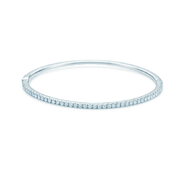 Tiffany Metro Hinged Bangle Sterling Silver Diamonds Jewelry Online Shop
