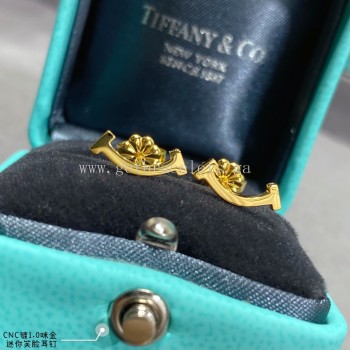 Tiffany T Smile Earrings Yellow Gold/Rose Gold/White Gold
