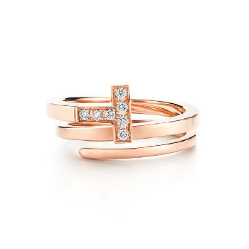 Tiffany T Sterling Silver Wrap Ring Round Diamonds Promotion Replica GRP08870