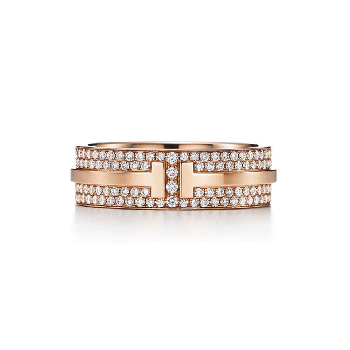 Tiffany T Two Diamonds Ring In Sterling Silver High-quality GRP09011/GRP09012/GRP09010