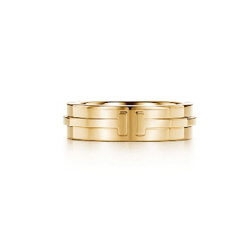 Tiffany T Two Ring Sterling Silver Unique Band Sale Party Style Lady Jewelry GRP09007/GRP09008
