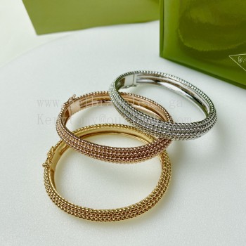 Van Cleef Arpels Perlee Pearls of Gold Bracelet 5 Rows Yellow Gold/Rose Gold/White Gold
