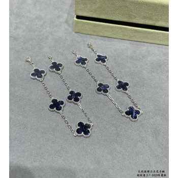 Van Cleef & Arpels Vintage Alhambra Natural Peter Stone With White Gold