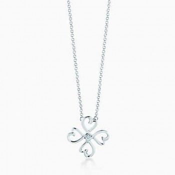 Premium replica Tiffany & Co. Paloma Picasso Loving Heart Pendant Sterling Silver Chain Necklace Couple Style 34506116/34506124