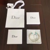 2018 Unique Style Dior J??ADIOR Unisex Retro Silver Logo Pattern Turquoise Green Open Adjustable Premium replica Bracelet