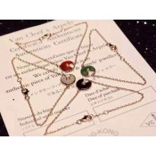 Amulette de Cartier 7 Color Stones Bracelet in Yellow Gold, White Gold and Pink Gold