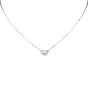 Heart Of Cartier Pendant, Small Model White Gold, Diamonds B3040300