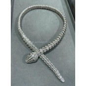 Serpenti Large Diamond Necklace White Gold with Diamonds