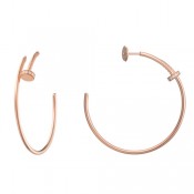 Replica Cartier Juste Un Clou Earring 18K Pink Gold With 28 Diamonds B8301212
