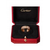 Replica Cartier Love Ring 18K Pink Gold Paved Diamonds B4087600