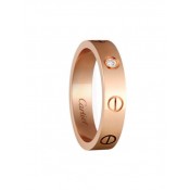 Replica Cartier Love Wedding Bank 18K Pink Gold Love Ring With 1 Diamonds B4050700