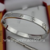 Cheap Cartier Love Bracelet For Men and Women White Gold B6035416 (New Version C Prevent Screws Fall Out)
