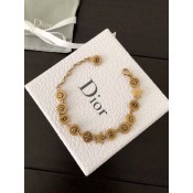 Christian Dior Amulettes Damour Round-Star Charm Female Vintage Brass Bracelet In UK Replica B0902AMUMT_D907